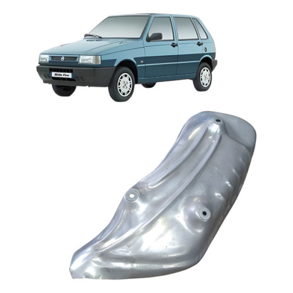 Defletor Calor Traseiro Do Escape Fiat Uno Mille 2003