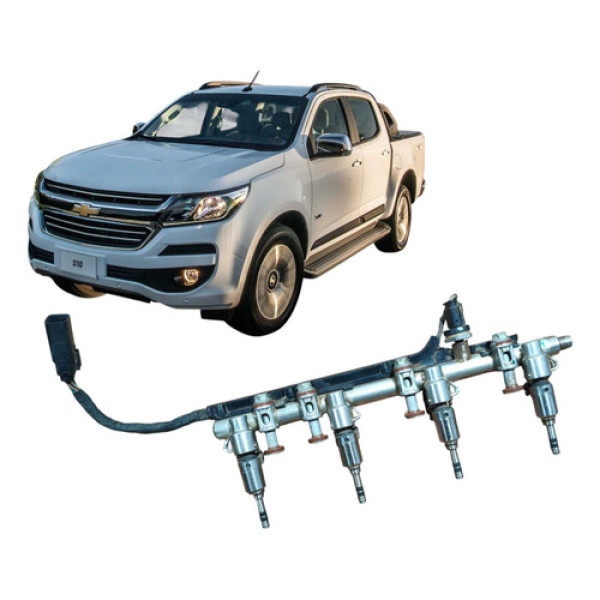 Flauta Com Os Bicos Injetores Chevrolet S10 Ltz Fd4a 2018