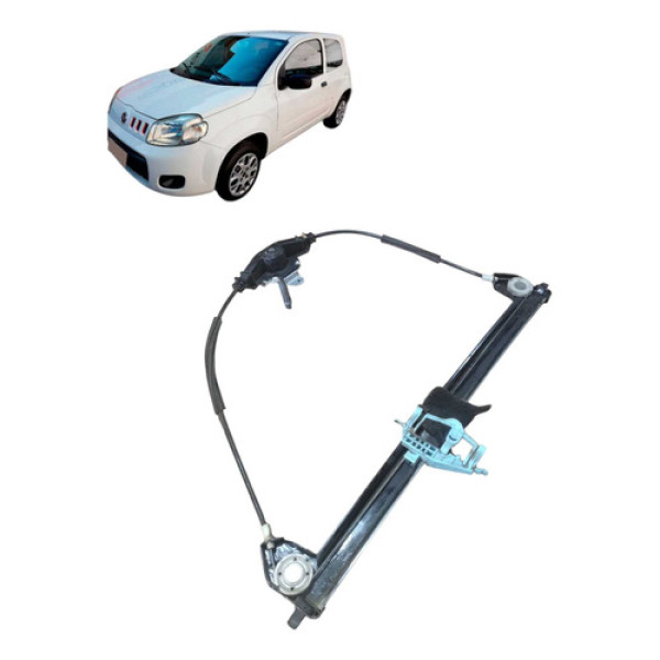 Máquina De Vidro Dianteira Esquerda Fiat Uno 1.0 Ano 2015 