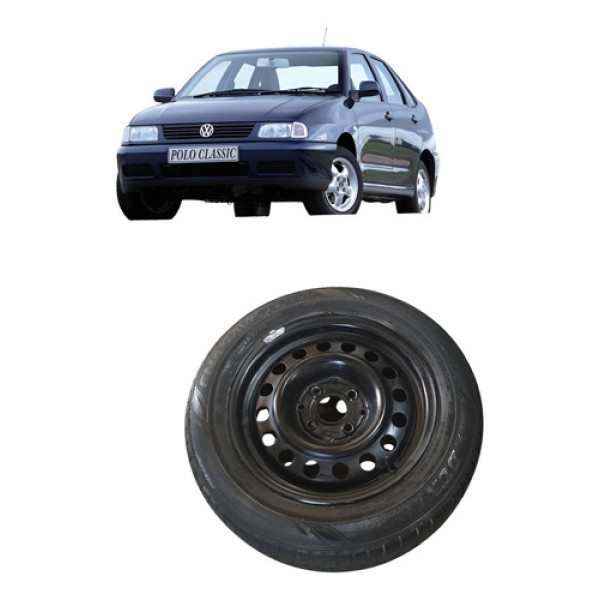 Roda Estepe Com Aro Volkswagen Polo Classic 1999