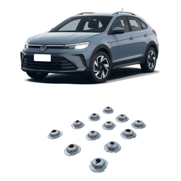 Porca Fixação Paralama Volkswagen Nivus 2025 Preta