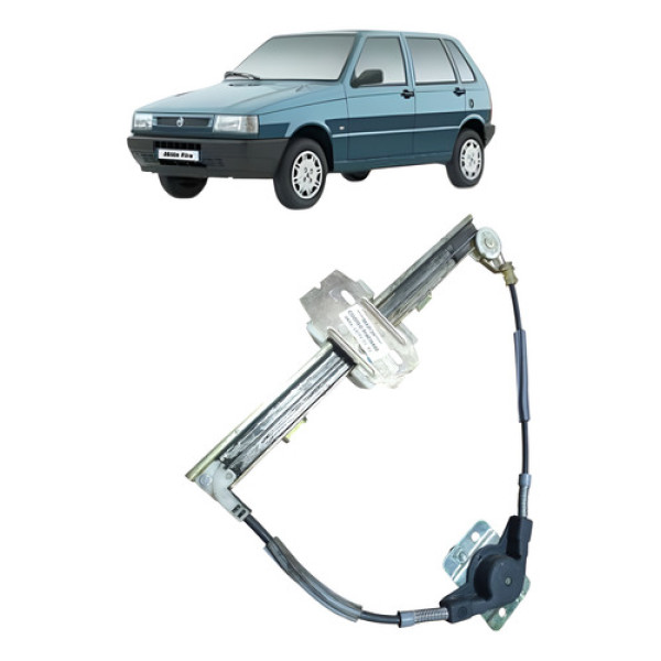 Máquina Da Porta Traseira Direita Fiat Uno Mille 2003