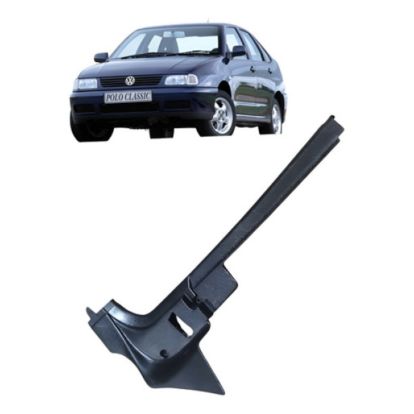 Moldura Soleira Dianteira Esq Volkswagen Polo Classic 1999 Prateado