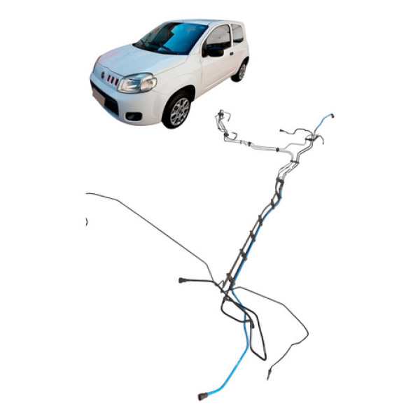 Jogo De Mangueira Combustível Freio Fiat Uno Vivace 1.0 2015