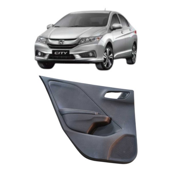 Forro De Porta Traseira Esquerda Honda City Exl 2016