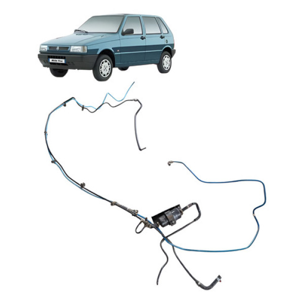 Mangueira Combustível Com Filtro Assoalho Uno Mille 2003