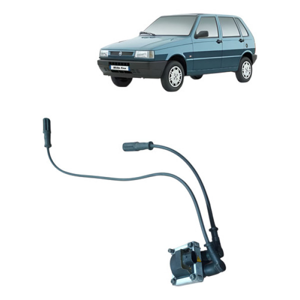 Bobina Ignicao Dianteira  Fiat Uno Mille 2003