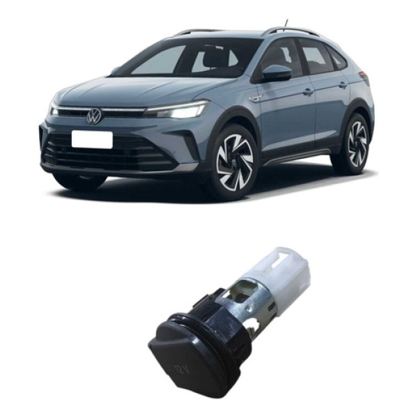 Tomada 12v Do Volkswagen Nivus Ano 2025 Preta