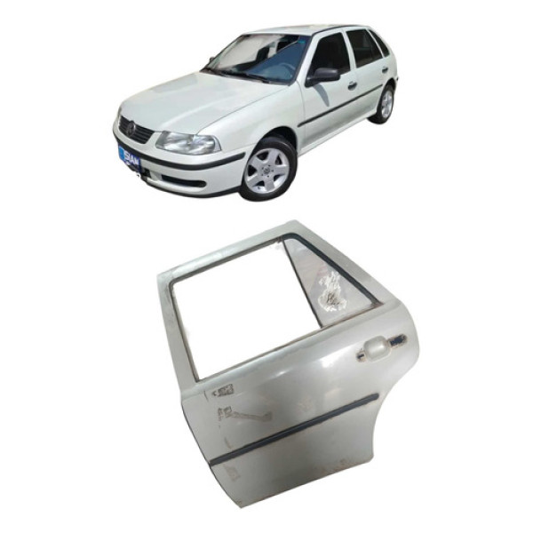 Porta Traseira Esquerda Com Detalhes Do Volkswagen Gol 2000
