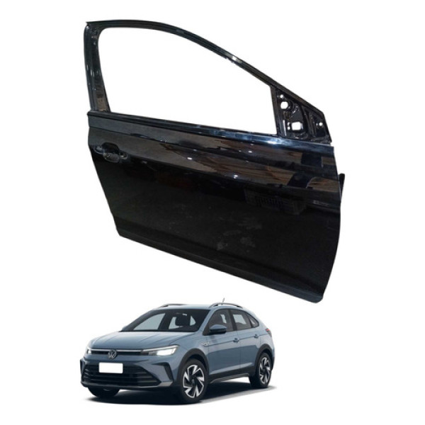 Porta Dianteira Lado Esquerdo Volkswagen Nivus 2025 Dianteira Direito Preta