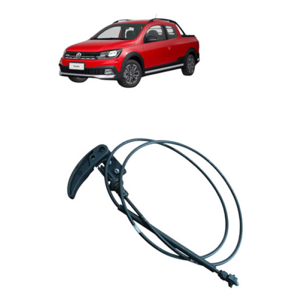 Puxador E Cabo Abertura Do Capô Vw Saveiro Cd Robust 2023