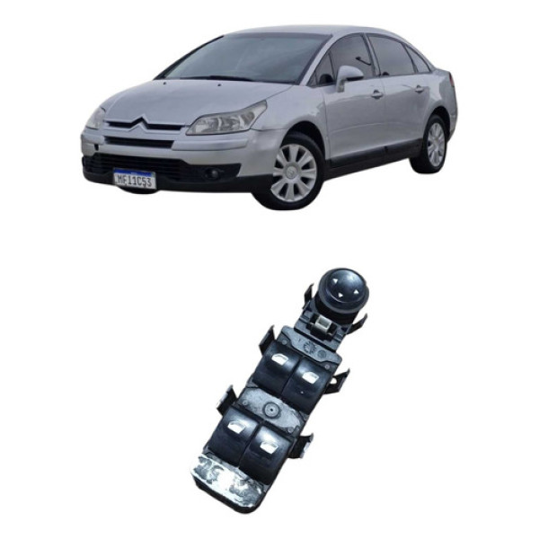 Comando De Botão Da Porta Diant Esq Citroën C4 Pallas 2008