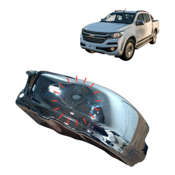  Ponteira Cromada Tras Esquerda Chevrolet  S10 Ltz Fd4a 2018
