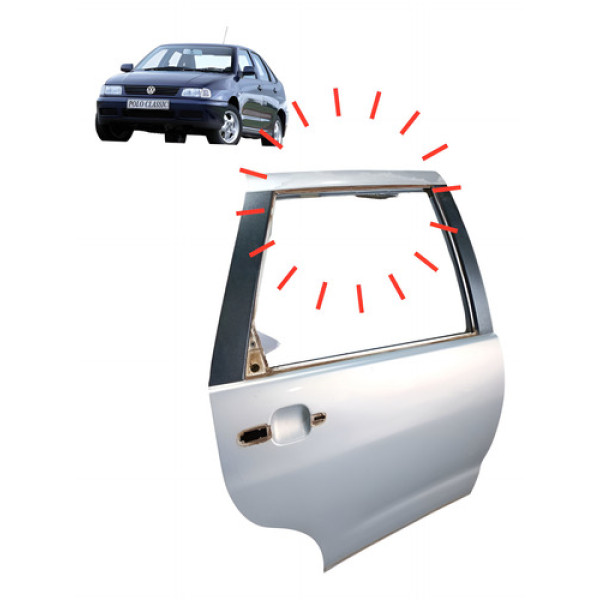Porta Traseira Ld Direito Com Dobradiças Vw Polo Classic1999