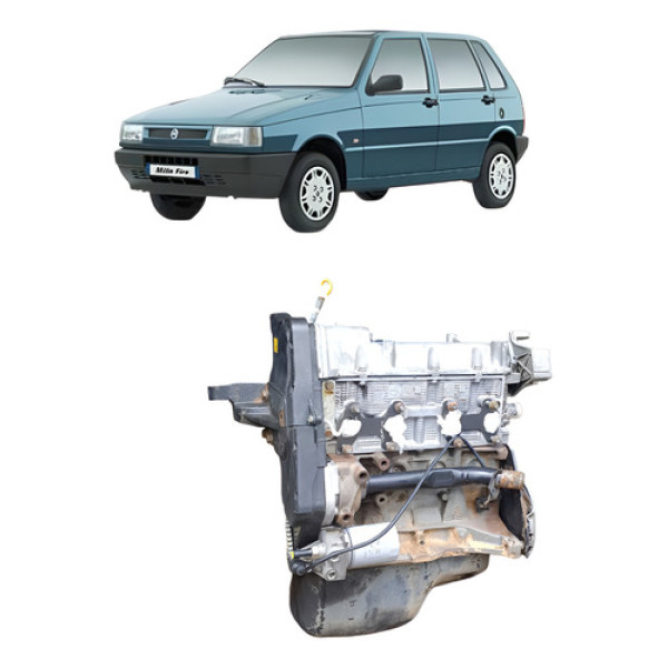 Motor Parcial Fiat Uno Mille Fire 1.0 Ano 2003