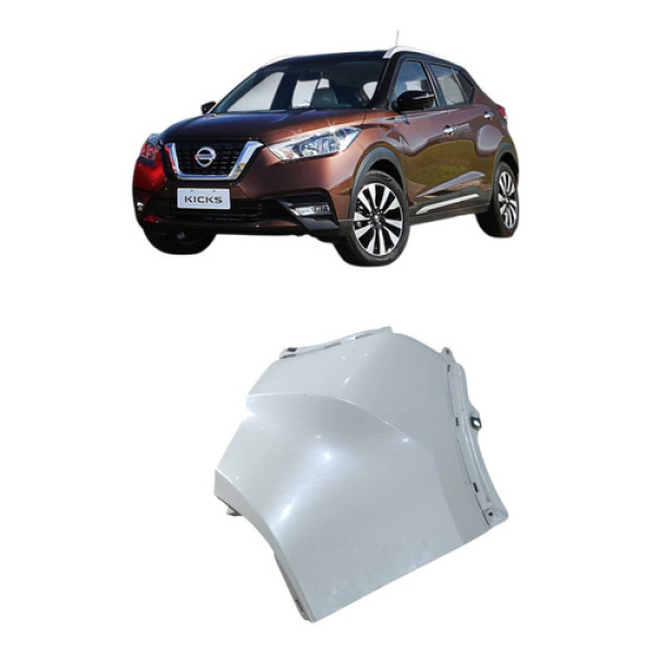 Polaina Traseira Direita Do Nissan Kicks Ano 2020 Branco