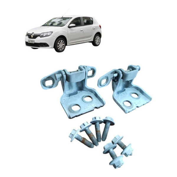 Par  Dobradiça Porta Dianteira Direita Renault Sandero  2018