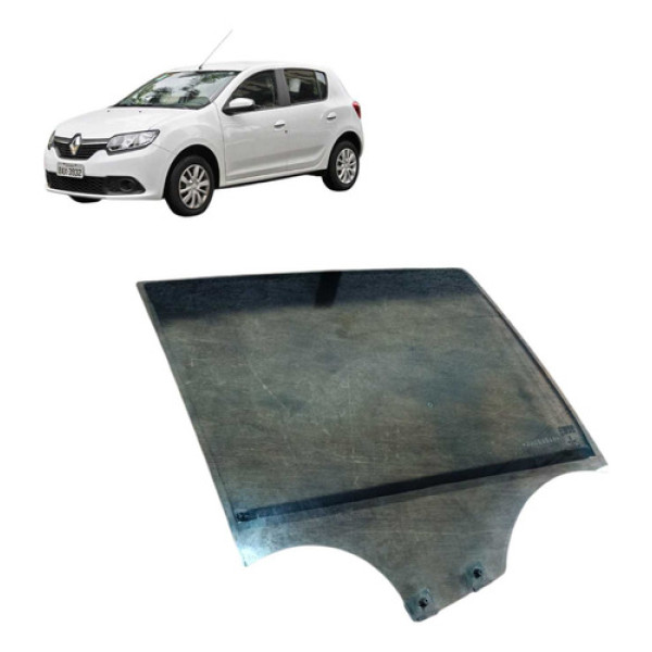  Vidro Da Porta Traseira Direita Renault Sandero  2018