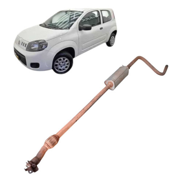 Escapamento Com Silencioso Fiat Uno 2015