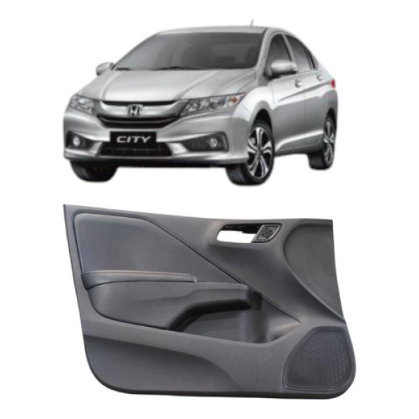 Forro De Porta Dianteiro Esquerda Honda City Exl 2016