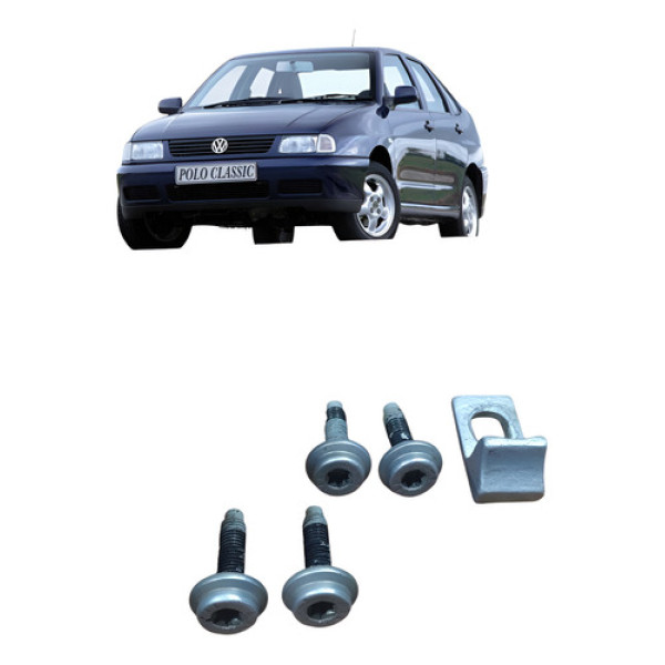 Jogo Parafuso Dobradiça Tras Esquerdo Vw Polo Classic 1999