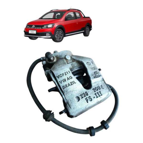 Pinça De Freio Dianteiro Esquerdo Vw Saveiro Cd Robust 2023