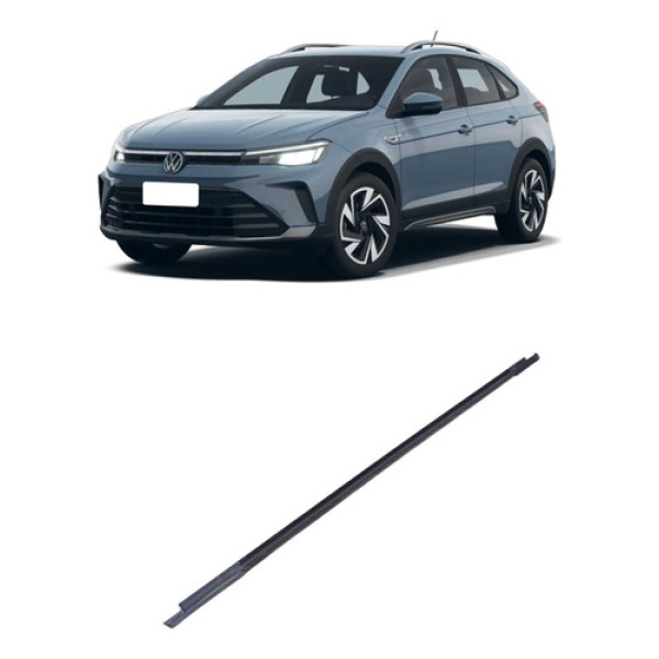 Friso Pestana Porta Traseira Direita Volkswagen Nivus 2025 Preta