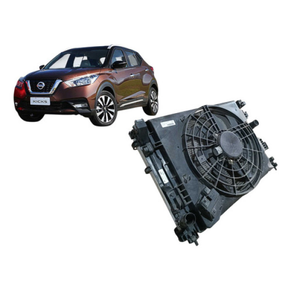 Radiador Completo Com Ventoinha Do Nissan Kicks 2020