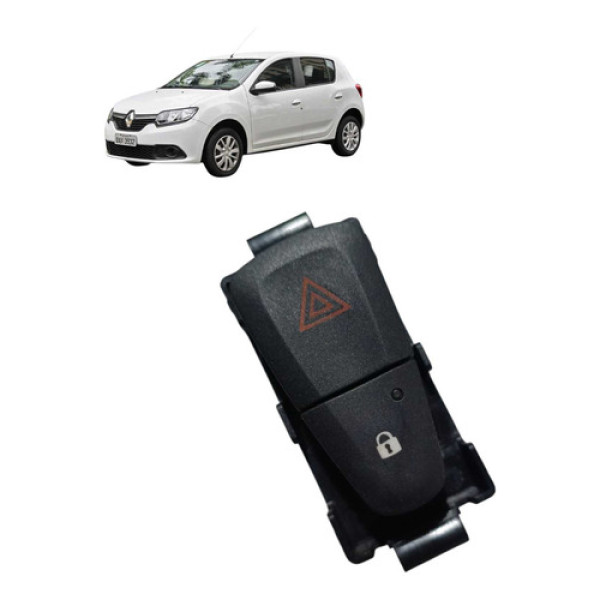 Botão Pisca Alerta E Trava Porta Renault Sandero  2018