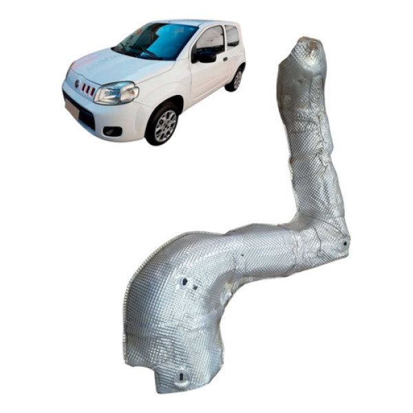 Chapa Defletor Calor Curva Escap Fiat Uno Vivace 1.0 2015