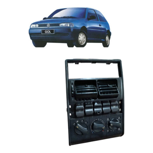 Moldura Painel Central Difusor Volkswagen Gol 1996