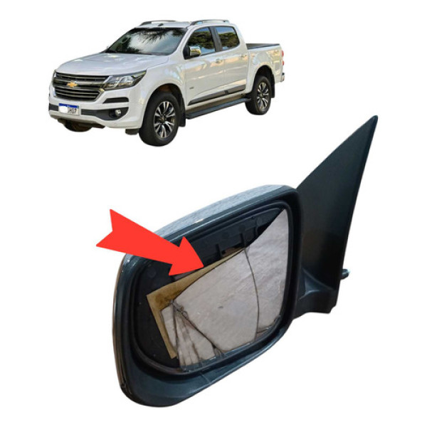 Retrovisor Esquerdo Com Detalhes Chevrolet S10 Ltz Fd4a 2018