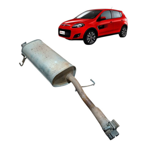 Escapamento Silencioso Fiat Palio Attract 1.0 2016