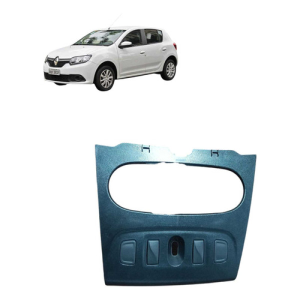 Moldura Central Comando Ar Renault Sandero  2018