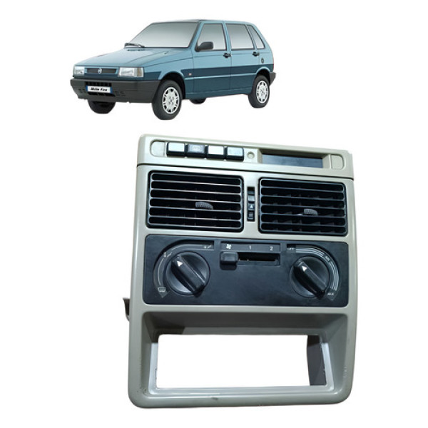 Moldura Painel Central Com Difusor Fiat Uno Mille 2003