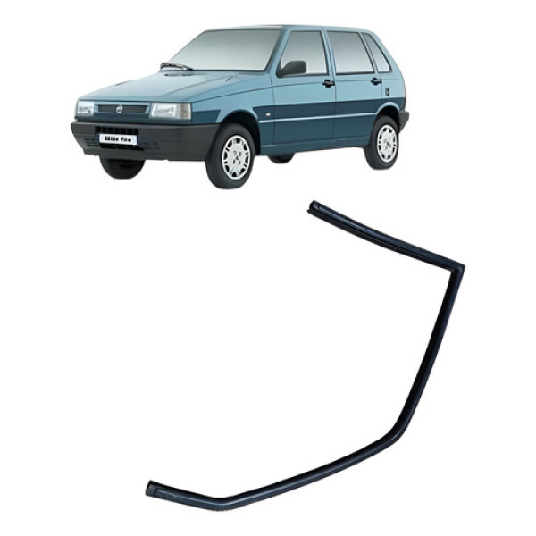 Borracha Canaleta Porta Dianteira Esq Fiat Uno Mille 2003