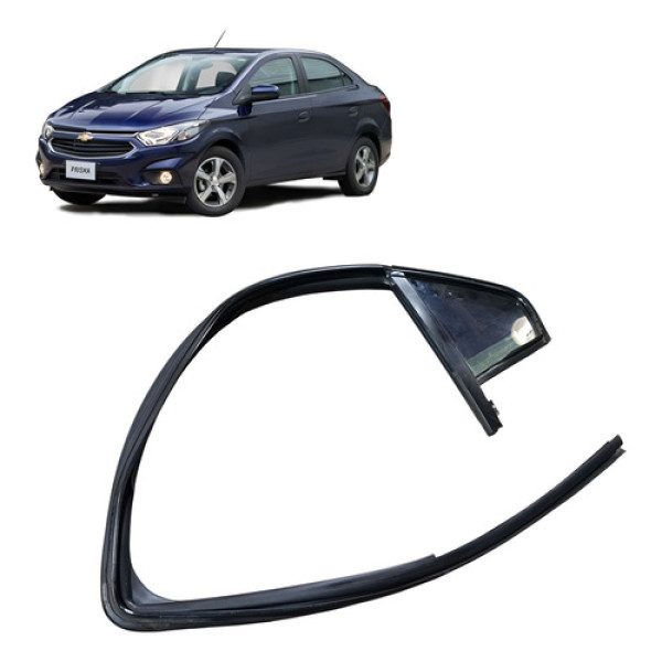 Borracha Canaleta Porta Tras Esquerda Chevrolet Prisma 2017