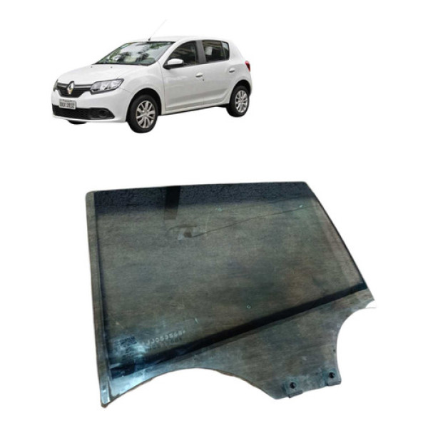  Vidro Da Porta Traseira Esquerda Renault Sandero  2018