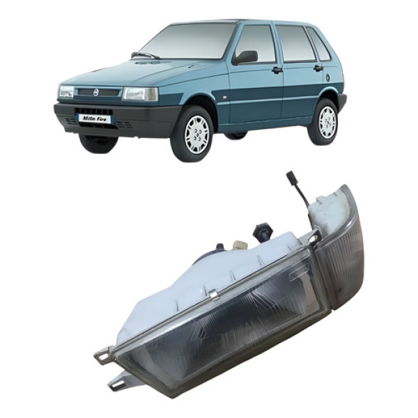 Farol Dianteiro Direito Fiat Uno Mille 2003