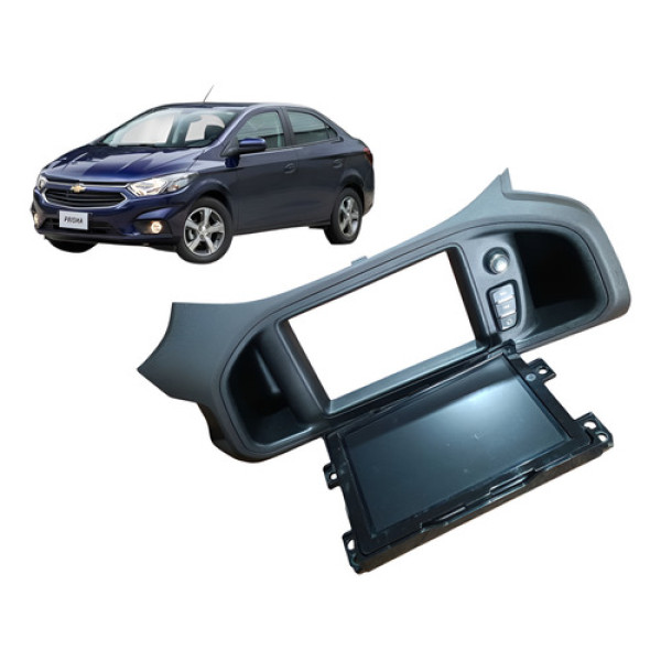 Kit Multimídia Com Moldura Chevrolet Prisma 2017