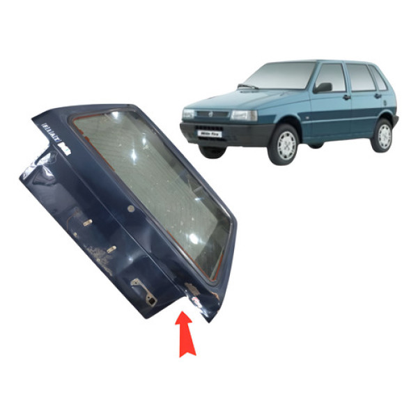 Tampa Traseira Porta-malas Fiat Uno Mille 2003