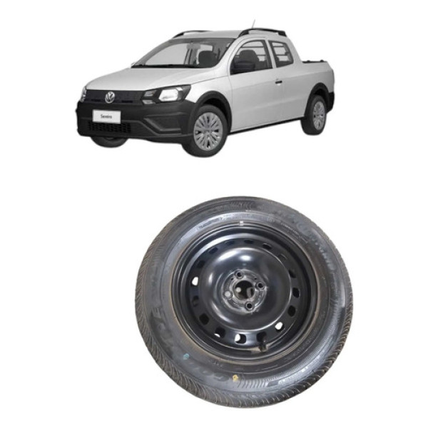 Pneu Stepe Com Aro 15 Vw  Saveiro Cd Robust 2023