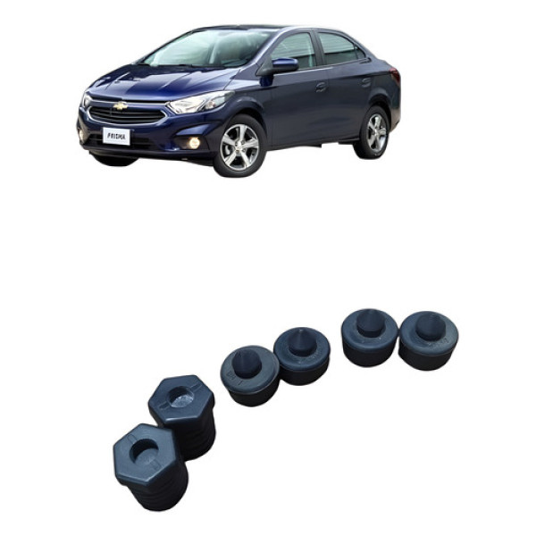 Jogo De Borracha Batente Do Capô Chevrolet Prisma 2017