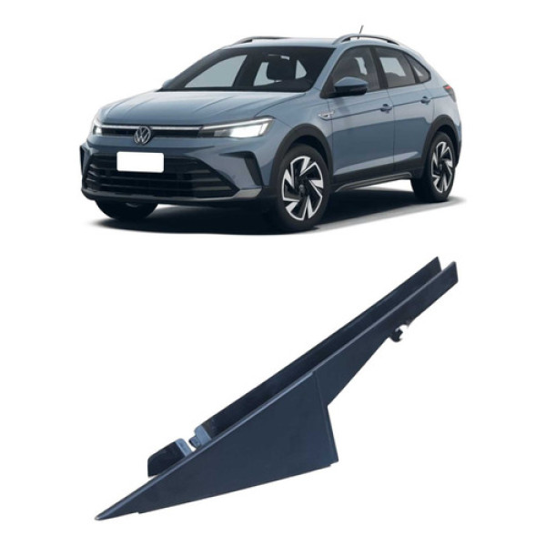 Acabamento Externo Porta Tras Direita Volkswagen Nivus 2025 Preta