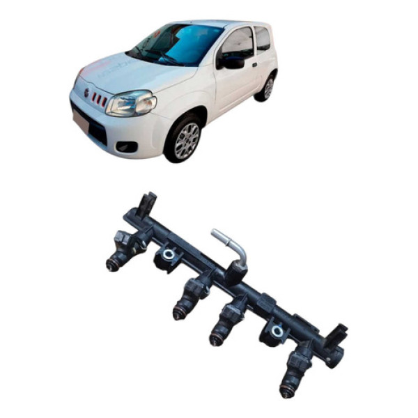  Flauta Com Bicos De Injeção Fiat Uno Vivace 1.0 2015