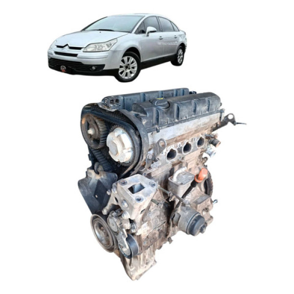 Motor Parcial Do Citroën C4 2.0 16 Válvulas Pallas 2008
