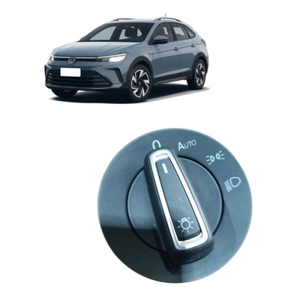 Botão Chave Interruptor Farol Milha Auxiliar Nivus 2025 Vermelho