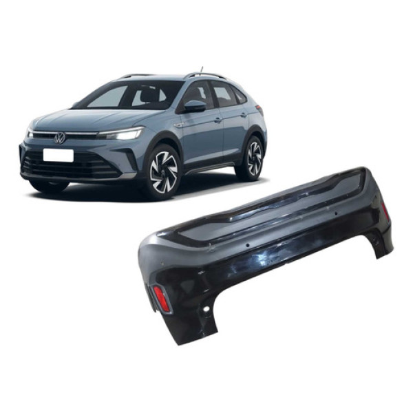 Para-choque Traseiro Volkswagen Nivus 2025 Preta