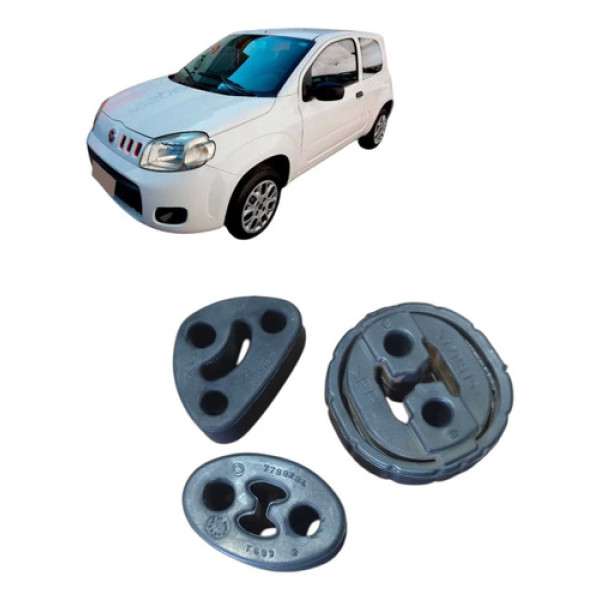 Kit Coxim Do Escapamento Fiat Uno 2011 1.0 Vivace Flex 5p