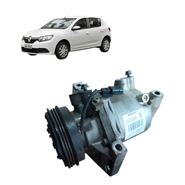  Compressor Do Ar Condicionado Renault Sandero  2018